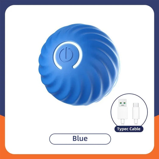 Automatic Smart Ball Dog Toy USB Rechargeable Interactive Moving Bouncing Pet Ball for Puppies Birthday Gift