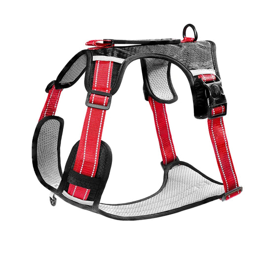 Reflective Breathable Dog Harness – Adjustable Chest Strap for Small & Medium Dogs